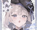 デザイン背景つき！肩上イラストお描きします うれしいお手頃価格！SNS用・アイコン等に！ イメージ2