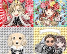 自作シールイラスト作成致します あなたの似顔絵・キャラクター・ペット等お任せください。 イメージ3