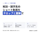 解説・雑学系の縦型ショート動画を編集します テロップと図解で、最後まで見てもらえるショートに イメージ3