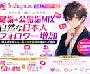 Instagramフォロワー公開垢鍵垢MIXします メインサービス満席時の緊急サービス用！特別サービス有り！ イメージ1