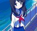 背景つき女の子イラストを描きます キャラ＋背景を作画したイラストを描きます！使用用途は自由です イメージ5