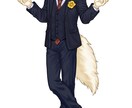 Furry・ケモノ配信者向け/動画サムネ絵承ります 【商用・グッズ利用込】配信・動画用立ち絵イラスト制作 イメージ6
