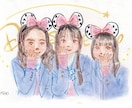 似顔絵オーダー　写真を見てお描きします お友達や家族へのプレゼント、誕生日、思い出に！似顔絵検定１級 イメージ1