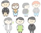 ほんわか似顔絵風イラスト描きます ペットの追加も可！アイコンやお店の広告等にご利用頂けます！ イメージ6