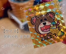 2枚セット⭐️似顔絵キラキラシールを作成します 可愛い‼︎貰って嬉しいオーダーメイド似顔絵シール イメージ3
