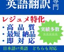 履歴書・職務経歴書（レジュメ）を英訳します 【外資系転職に強い】納得の高品質をリーズナブルな価格でお届け イメージ1