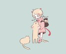 ゆるっと可愛いデフォルメイラスト制作します シンプルでかわいい“ゆるさ”がお好みなあなたへ イメージ2