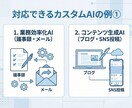 あなた専用AIアシスタントを構築します GPTs・Claude Skills作成代行　相談無料 イメージ4