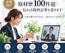 取材歴100件以上！伝わるインタビュー記事作ります 【まず1名】お試しメニュー／取材から記事制作までプロが対応！ イメージ1
