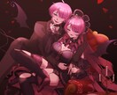 厚塗りによる重厚感あるイラスト作ります 他にないダークで、美しいイラストをご提供いたします イメージ5