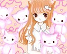 様々な用途に使えるかわいいイラスト描きます ゆるくてふんわりしたキャラクターを描くのが得意です イメージ1