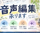 音声編集します ナレーション、朗読などの音声編集をします イメージ1
