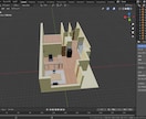 お部屋のレイアウトなど、3Dモデリングします お部屋の家具の配置などを3Dでわかりやすくイメージできます！ イメージ2