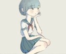 低コスト！儚げで可憐なイラスト描きます SNSアイコン・動画など抜け感のある絵柄で個性を出したい方へ イメージ3
