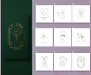 選ぶだけ簡単！大人の女性向けオシャレなロゴ作ります 【先着５名様限定価格】現役デザイナーが制作する安心高品質ロゴ イメージ7
