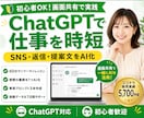 ChatGPTでSNS・返信・提案業務を時短します 初心者歓迎｜画面共有であなたの実務を一緒にAI化 イメージ1