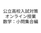 公立高校入試対策（数学）！オンライン指導をします 各都道府県の入試傾向に合わせたオリジナルテキストで指導します イメージ1