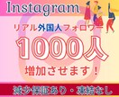 Instagramリアル外国人フォロワー増やします 【30日間減少保証付き】高品質・低価格・安心安全・凍結なし イメージ1