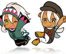 フルカラーミニキャライラスト制作いたします SNS他商用等に！ポップでキュートなイラスト制作します。 イメージ2