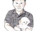 優しいタッチの似顔絵描きます 色鉛筆画であたたかみのあるイラストです イメージ6