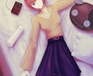 絵画のような雰囲気のキレイなイラスト描きます 厚塗り（油絵のような）イラスト。背景込み。 イメージ6