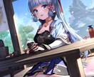 深みのある美少女、お描きします SNS・動画・イメージキャラクター・ゲームイラストなどに！ イメージ1