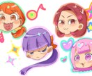 アニメ風タッチでSNS用アイコン、似顔絵描きます ファンタジーな場所での似顔絵描きます イメージ4