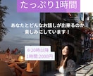 恋愛、人間関係、自慢話までなんでも聞きます 誰にも言えない事でもどんなことでもお話ししましょう！ イメージ1