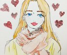 女の子、フードイラスト描きます アナログで水彩イラスト！カッコカワイイ女の子と食べ物！ イメージ2