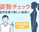 美姿勢分析＆セルフケアをアドバイスします 経験豊富な柔道整復師が猫背・巻き肩・反り腰など歪みをチェック イメージ1