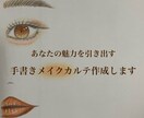 あなたの魅力を引き出す手書きメイクカルテ作ります プロの現役ヘアメイクが顔の分析をしてメイクの疑問を解決します イメージ2
