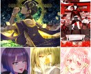 アイコン、1枚絵、夢絵、動画のサムネを作成します アイコン絵、1枚絵、夢絵、動画や配信のサムネイル画像等も作成 イメージ5