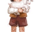 レトロでかわいい子どものイラストを描きます お子様の似顔絵、アイコン、挿絵などに！ イメージ6