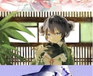 商用可︎︎⟡キラキラ透明感のある人物+背景描きます 配信、アイコン、イベント等、目を引くイラストをご希望の方に！ イメージ4