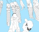 お写真をトレースして素敵な線画のイラストにします シンプルでおしゃれなイラストやアイコンが欲しい方におすすめ イメージ8