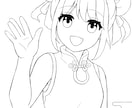 塗りやすさ重視　手描きの塗り絵線画を制作します 自分だけのキャラを塗って楽しみたい方へ イメージ6