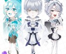 リテイクなし◆6500円で全身立ち絵を制作します ラフ提出・リテイクを行わず、通常よりも安価で早く納品します イメージ3