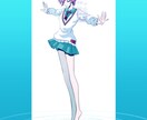 グッズや壁紙、立ち絵にも映える全身イラスト描きます 花や宝石など華やかが得意！あなた好みの女の子描きます。 イメージ3