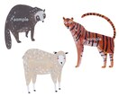 ほのぼのとした動物の絵を描きます 印象に残る素朴な絵で挿絵やアイコンにも イメージ5