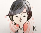 ゆるいタッチのオシャレな似顔絵を描きます SNSのアイコンにぴったりのサイズ！デザイン的で新しい☆ イメージ1