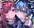 様々な用途にあったイラスト描きます 配信用/1枚絵/立ち絵/サムネイル/SNSアイコン 等 イメージ1