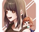 SNS等で使えるアイコン作成します デフォルメ、等身、似顔絵、お任せ下さい！ イメージ2