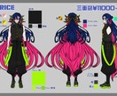 TRPG・活動用などのキャラクターデザイン承ります 極彩色の塗りが特徴的！あなた好みのキャラクターを作成します！ イメージ6