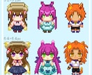 SNS用かわいい2頭身ドット絵アイコン制作します オリジナルのドットイラストアイコンがほしい方に！ イメージ2