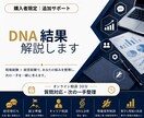 DNA分析結果を30分でビデオ解説します 質問対応と次の一手整理まで行います。 イメージ1