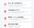 メルカリ・フリマの売上を月別・商品別に集計します 結局いくら残った？を見える化。スクショ・PDFもOK イメージ3