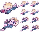 グッズ等に！ユニークでかわいいイラストを制作します 唯一無二の絵柄と色使いを活かし、キャラクターをお描きします イメージ3