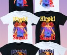 オリジナル ロックTシャツをデザインし作成します 記念日やお祝いなどに♪♪オリジナルのロックTシャツ作成！ イメージ3