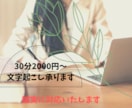 動画・音声データから文字起こしをします 誠実な対応を心がけております。 イメージ1
