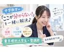 中学数学の『わからない！』を一緒に解決します 偏差値70超｜個別集団塾指導＆発達支援経験有り イメージ1